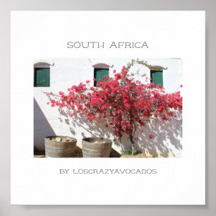 Affiche Western Cape Wine Farm Building Cityscape