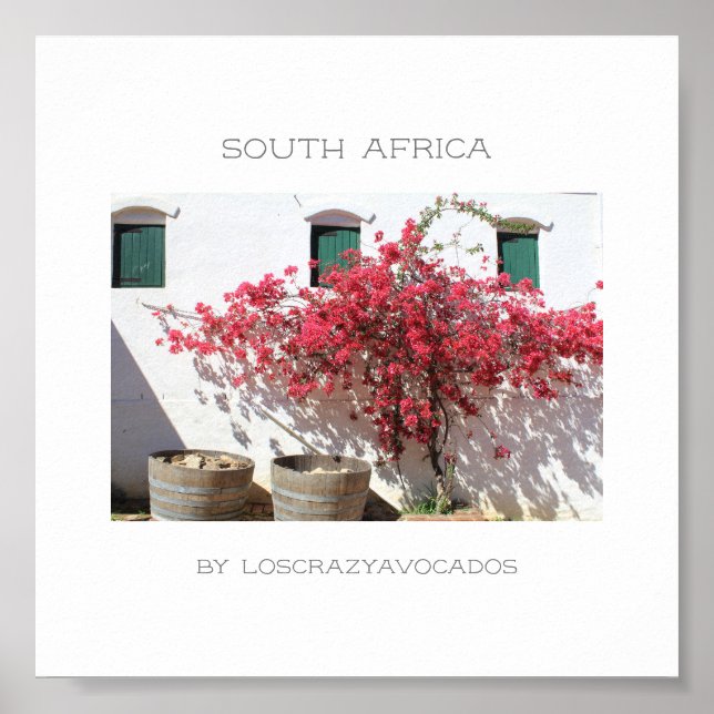 Affiche Western Cape Wine Farm Building Cityscape (Devant)