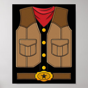 Affiche Western Cowboy Halloween Garçons Enfants