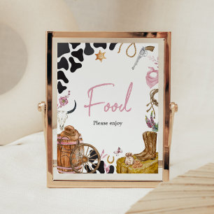 Affiche Western Cowgirl Baby shower