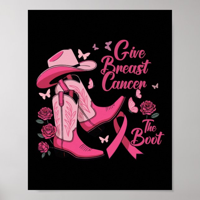 Affiche Western Cowgirl Donner Le Cancer Du Sein L'Acteur  (Devant)