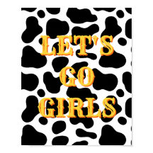 Affiche Western Let's Go Girls, Art mural Girl Pow