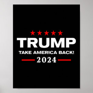 Affiche Western Trump Cowboy Vous Avez Manqué Trump 2024 U