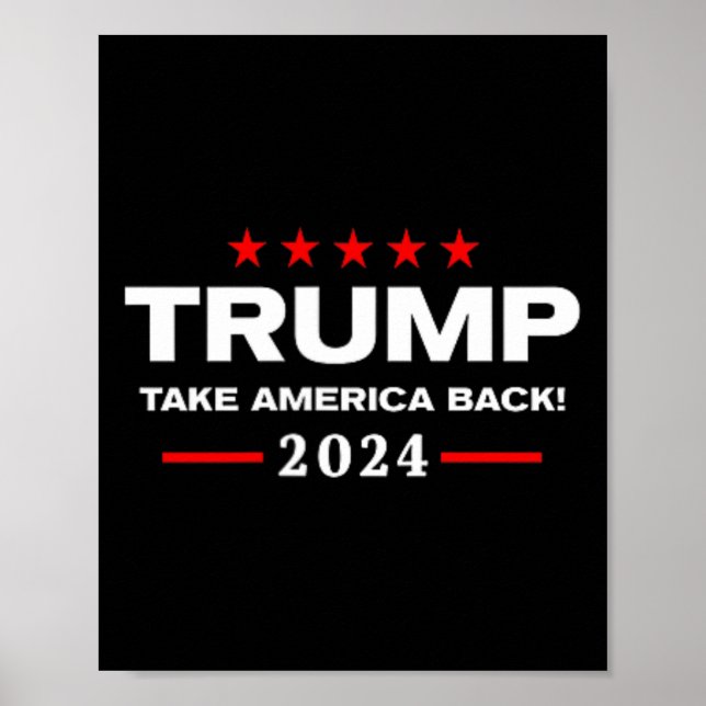 Affiche Western Trump Cowboy Vous Avez Manqué Trump 2024 U (Devant)