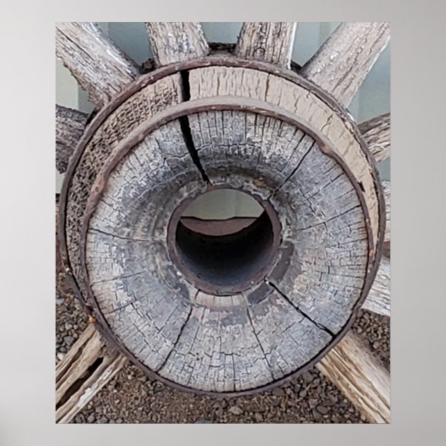 Affiche Western Wagon Wheel Photo (Devant)