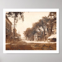 Westfield NJ, New Jersey, Elm St View, Vintage
