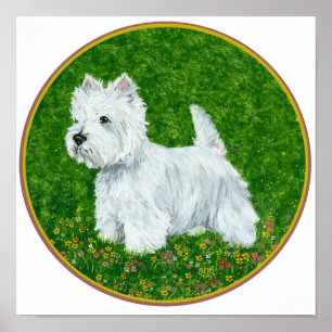 Affiche Westie Greengrass