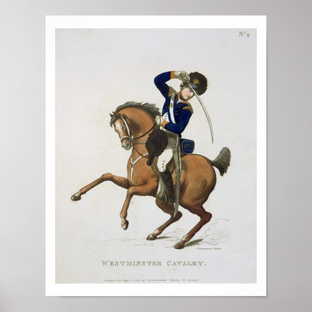 Affiche Westminster Cavalry Volunteer, plaque 4 de 'Loyal (Devant)