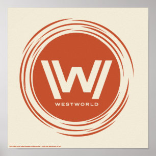 Affiche Westworld   Logo Sun stylisé