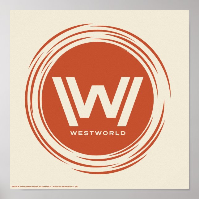 Affiche Westworld | Logo Sun stylisé (Devant)