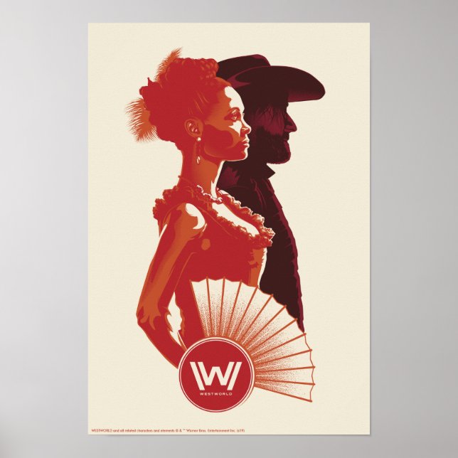 Affiche Westworld | Portrait du crayon maeve et hector (Devant)