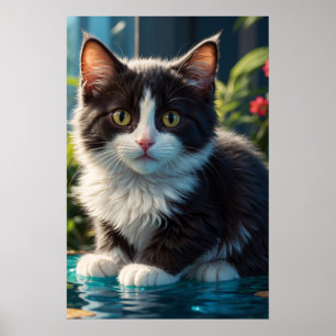 Affiche *~* Wet AP68 2:3 Chat Feline Kitten Kitty Sweet