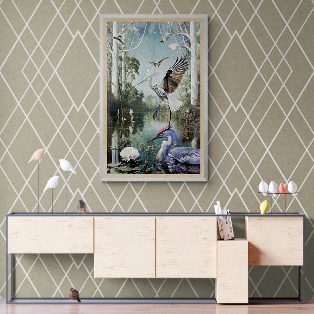 Affiche Wetland Magic Birds Nature Series (Créateur téléchargé)