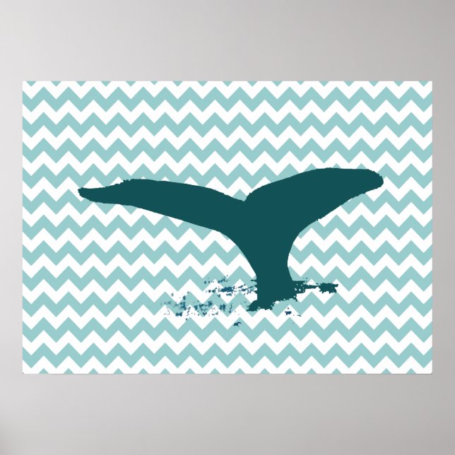 Affiche whale print wall decor (Devant)