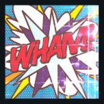 Affiche WHAM Fun Retro Comic Book Pop Art<br><div class="desc">Un design amusant,  cool et tendance rétro de bande dessinée pop art inspiré de l'art qui met le wham,  zap,  pow dans votre journée. Le cadeau parfait pour les super-héros,  vos amis,  votre famille ou comme un régal pour vous-même. Conçu par ComicBookPop© à l'adresse www.zazzle.com/comicbookpop*</div>