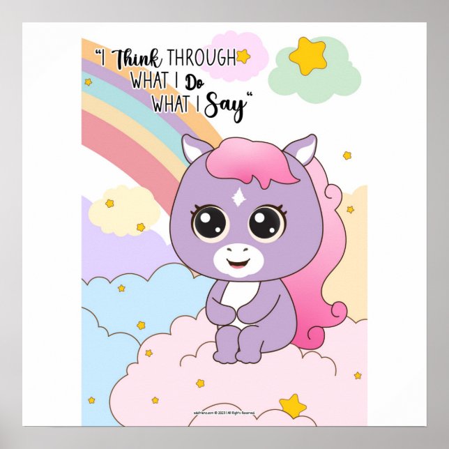 Affiche what I do What I say wall art (Devant)