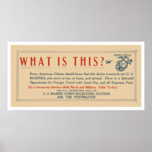 Affiche What Is This-US Marines