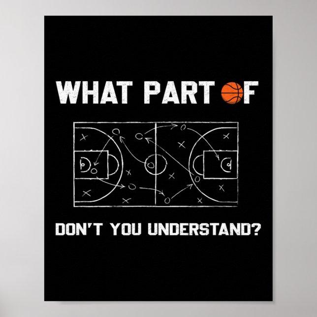 Affiche What Part Of Don't You Understand Funny Sketll Coa (Devant)