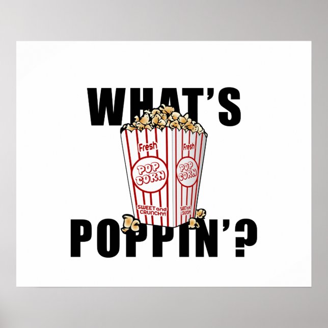 Affiche What's poppin' - PopCorn (Devant)