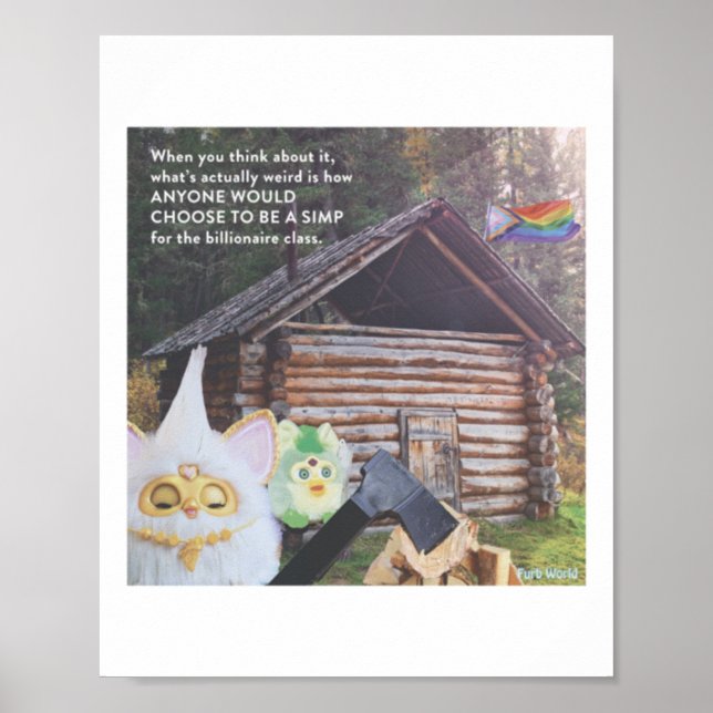 Affiche What's Weird Is How Anyone Would Simp For Billiona (Devant)