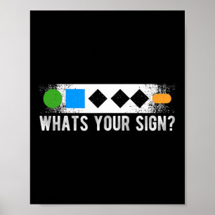 Affiche Whats Your Sign Sliding Sport Snowboard