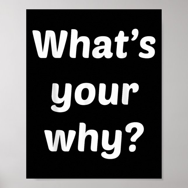 Affiche What's Your Why Insring Motivational Entrepreneur  (Devant)