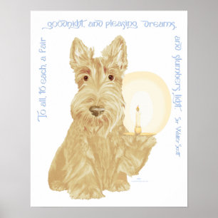 Affiche Wheaten Scottie Bonne Nuit