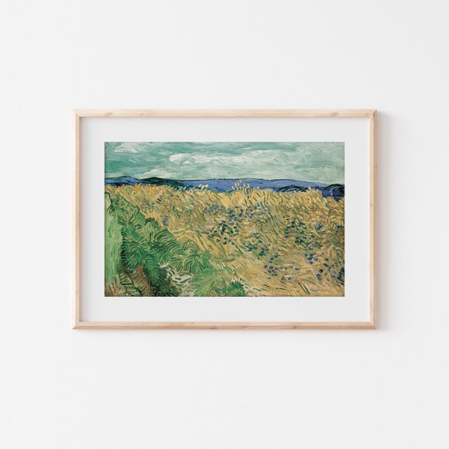 Affiche Wheatfield avec Cornflowers | Vincent van Gogh (Créateur téléchargé)