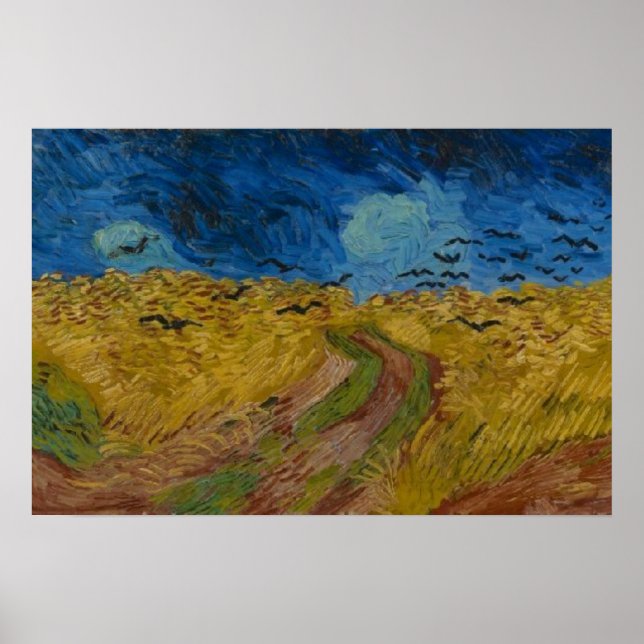 Affiche Wheatfield avec Crows Vincent van Gogh (Devant)