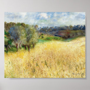 Affiche Wheatfield - Pierre-Auguste Renoir