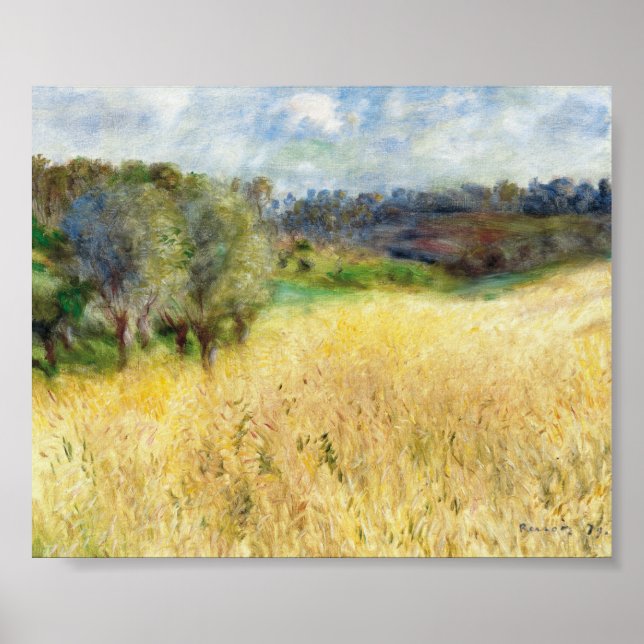 Affiche Wheatfield - Pierre-Auguste Renoir (Devant)