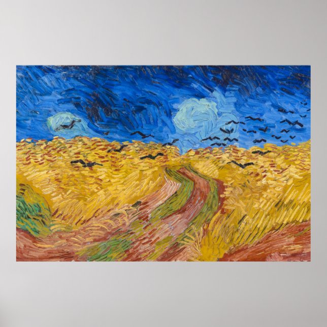 Affiche Wheatfield with Crows by Vincent van Gogh (Devant)