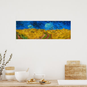 Affiche Wheatfield with Crows by Vincent van Gogh