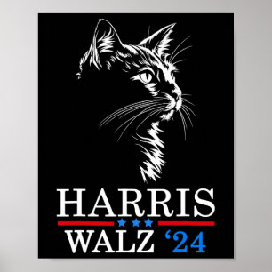 Affiche Wheimer 2024 Drôle Chat Élection Kamala Harris Tim
