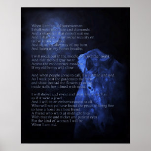 Affiche When I'm an Old Horse Woman Print
