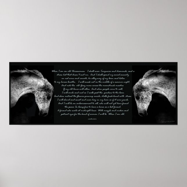 Affiche When I'm an Old Horsewoman Print (Devant)