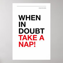 WHEN IN DOUBT, TAKE A NAP – Cozy Wall Art