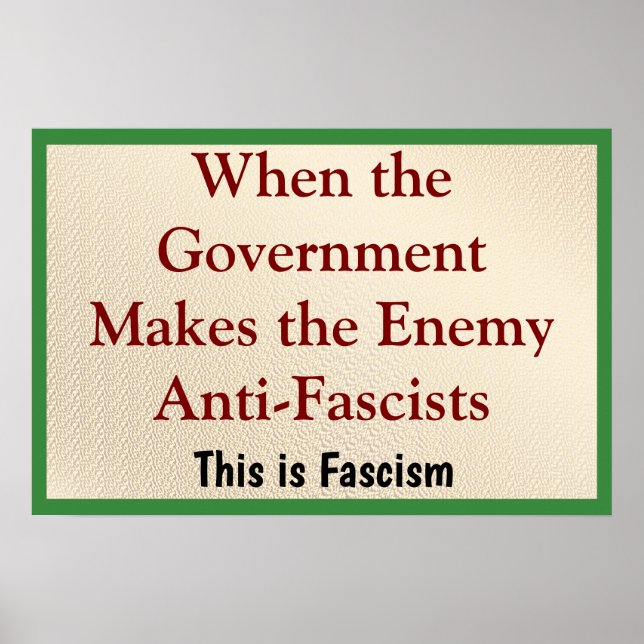 Affiche When the Enemy is Anti-Fascist (Devant)