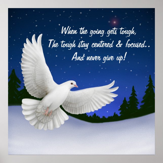 Affiche When the Going Gets Tough Print (Devant)