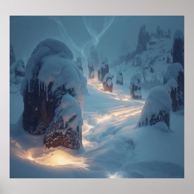 Affiche Where Light Wanders in Winter (Devant)