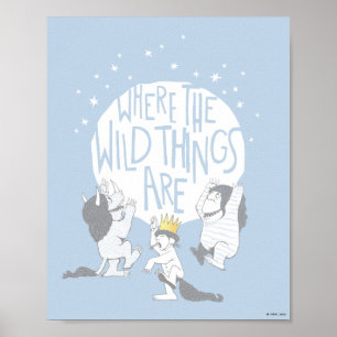 Affiche Where The Wild Things Are   Moon & Stars