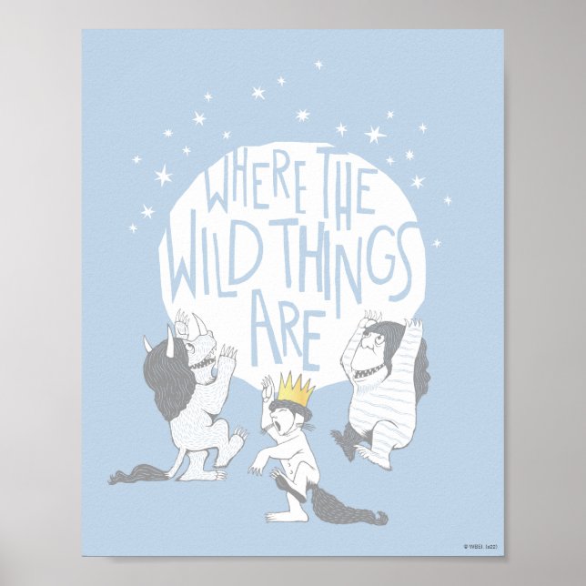 Affiche Where The Wild Things Are | Moon & Stars (Devant)