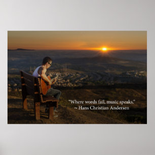 Affiche Where words fail music speaks