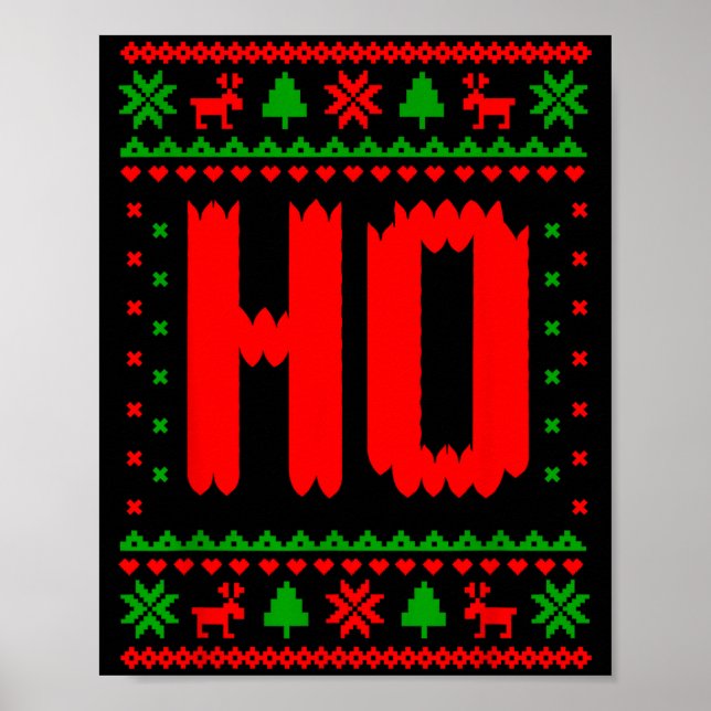 Affiche Where's My Ho At_ Ho Merry Christmas Holiday Coupl (Devant)