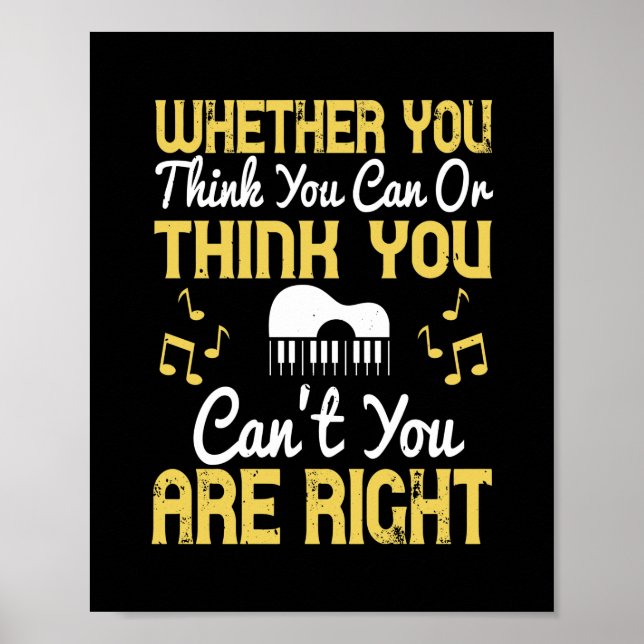 Affiche Whether You Think You Can Or Think You Can'T (Devant)