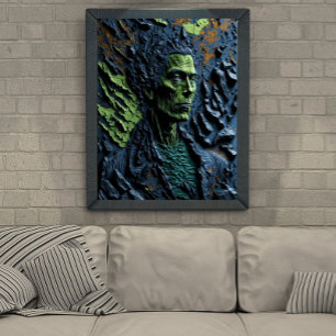 Affiche Whimsical Artistic 3D Impressionnant peinture uniq