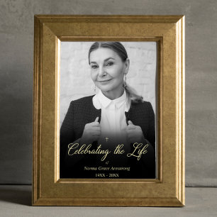 Affiche Whimsical Celebrating Life Photo Funeral