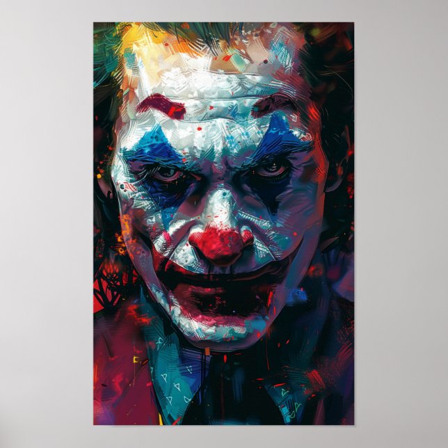 Affiche Whimsical Joker Smile Motif répétitif (Devant)