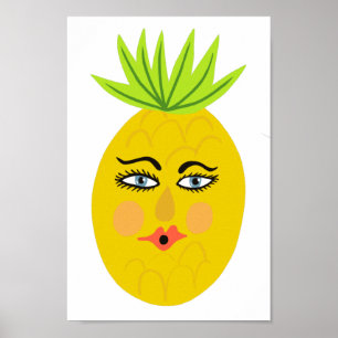 Affiche Whimsical Pineapple Art