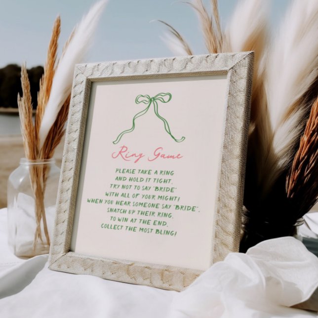 Affiche Whimsical Quirky manuscrit jeu de bague (Créateur téléchargé)